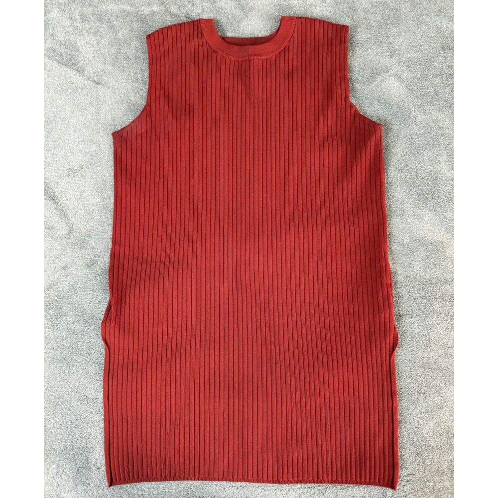 Mila Owen Sleeveless Rib Knit Top Red Women's Size 0